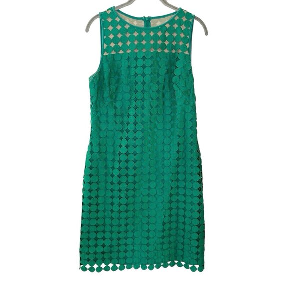 ralph lauren green lace dress Ralph Lauren Green Lace With Slip Dress sz 4
